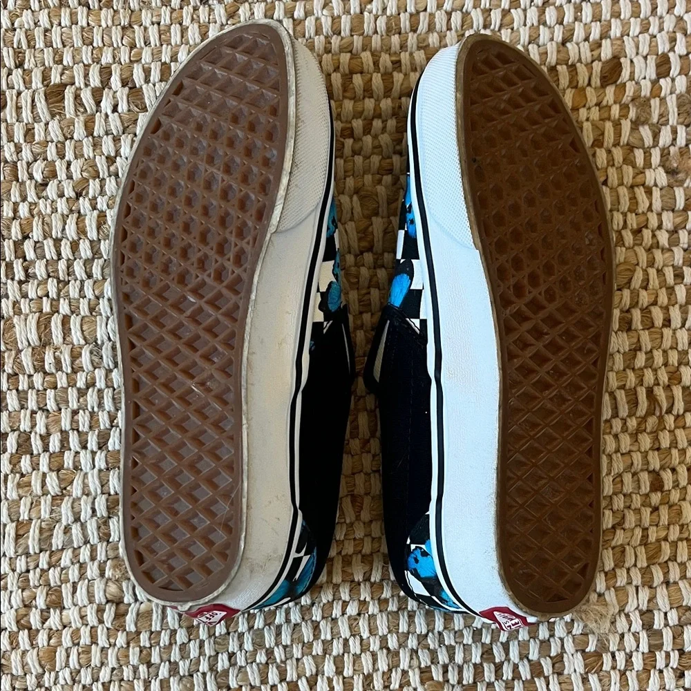 Vans Slip-On Sneakers - Blue Butterfly Checkered - Picture 3 of 6